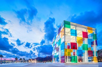 Centre Pompidou Málaga, ubicado en el espacio El Cubo, en el Muelle 1.