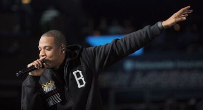 El cantante Jay-Z, en una actuación en Ohio.