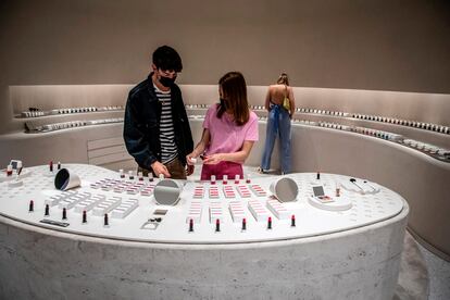 Tienda en Barcelona de Zara, que lanzó el año pasado una línea de cosmética y maquillaje.