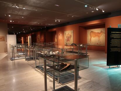 La exhibición 'Arte prehistórico. De la roca al museo' estará en el MAN hasta el 31 de julio.