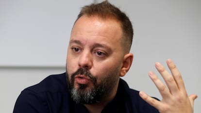 El periodista Antonio Maestre, durante una entrevista para EFE en 2019.