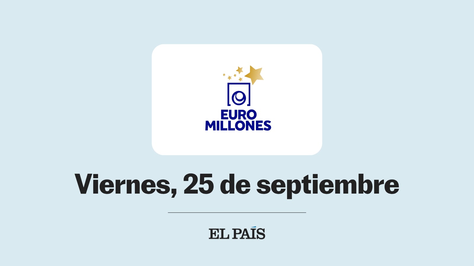 Euromillones: comprobar sorteo del viernes 25 de septiembre