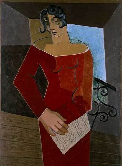 <i>La cantante</i> (1926), de Juan Gris.