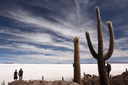 El salar de Uyuni de Bolivia tiene grandes reservas de litio.