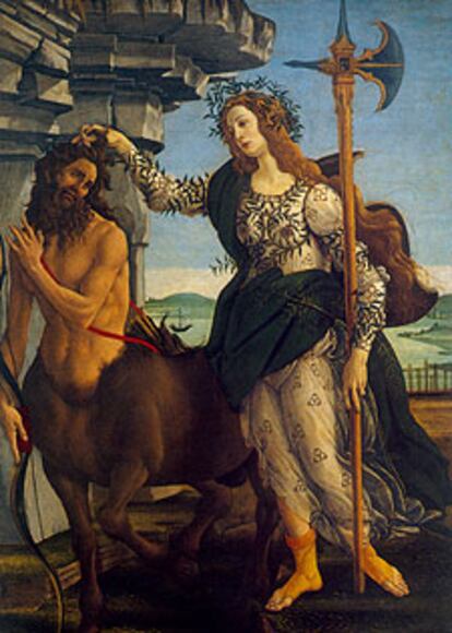 <i>Pallas y el Centauro,</i> de Botticelli.