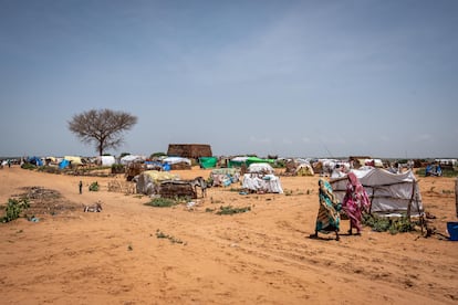 Refugiados sudaneses en el campamento Camp École de Chad.