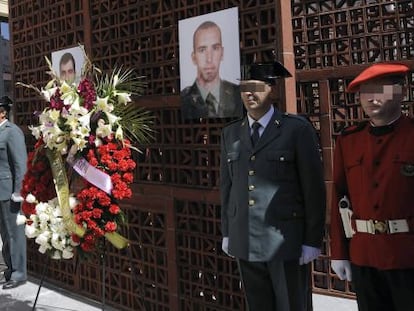 Homenaje tributado en el Parlamento vasco a las últimas víctimas de ETA en Palma de Mallorca.