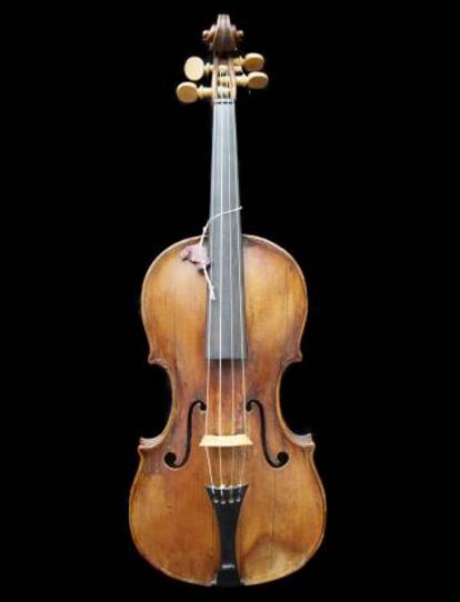 Uno de los violines de la colección de la iglesia veneciana.