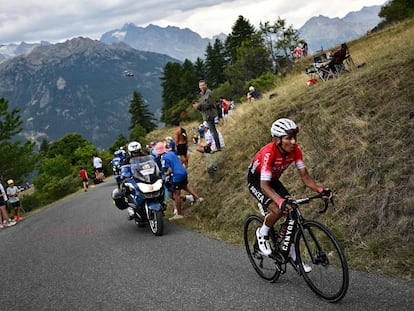 Nairo Quintana, durante el Tour de Francia.