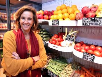 Blanca Entrecanales, en la tienda que acaba de inaugurar en el Mercado de la Paz de Madrid.