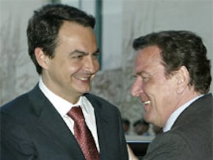 Zapatero y Shröder