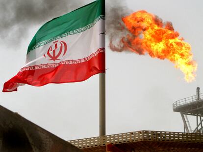 Una plataforma iraní de petróleo y gas, en una imagen de archivo.