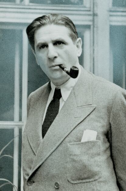 El escritor Hermann Broch, fotografiado alrededor de 1935.
