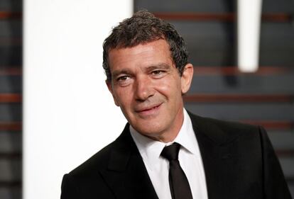 El actor español Antonio Banderas en la fiesta del Vanity Fair