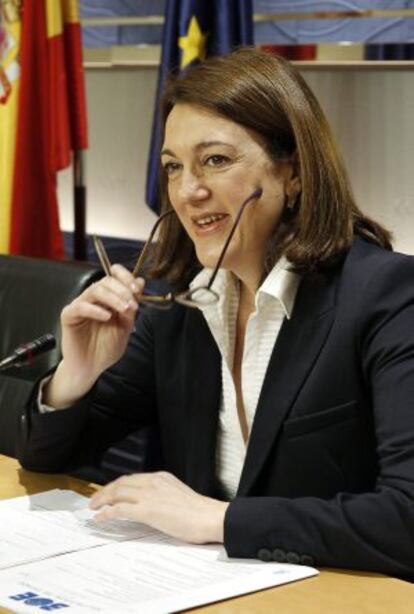Soraya Rodríguez, el pasado martes en el Congreso.