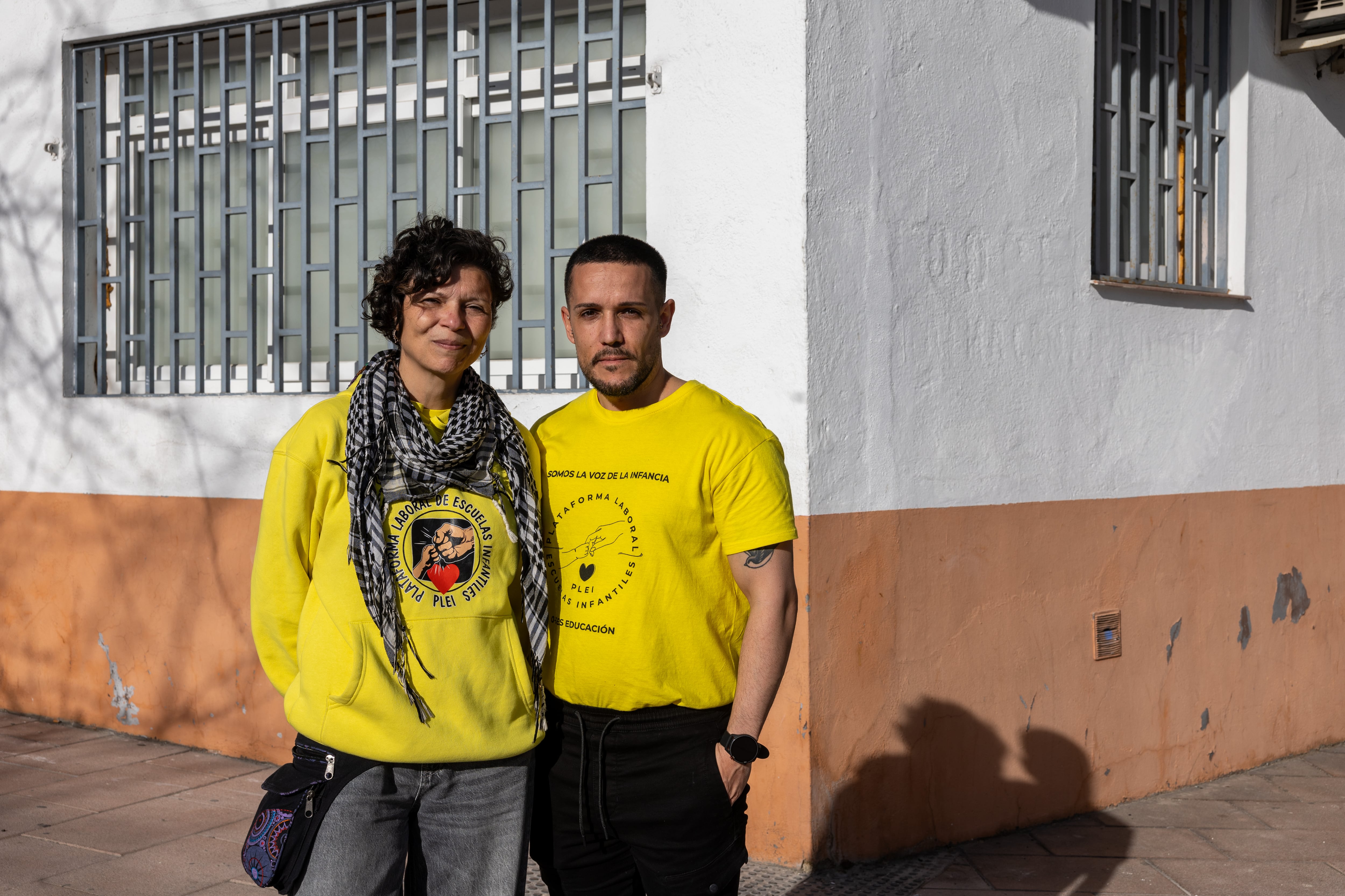 Rosa Marín y Kiko Alba, profesores de las Escuelas Infantiles Las Mercedes y Ori Ori, respectivamente.