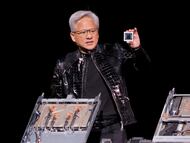 El director ejecutivo de Nvidia, Jensen Huang, habla durante una conferencia magistral de Nvidia en el CES 2026.