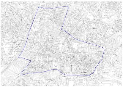 Plano de la futura zona de bajas emisiones de Fuenlabrada (Madrid).