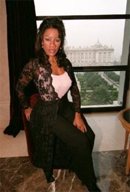 Denyce Graves, ayer, en el Teatro Real.