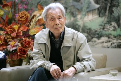 Wu Guanzhong, durante una entrevista el 18 de junio de 2008.