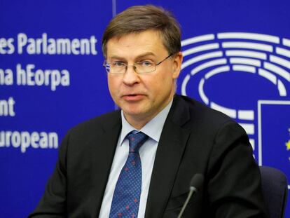 El vicepresidente comunitario y responsable de Comercio, Valdis Dombrovskis.