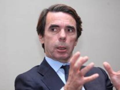 El expresidente del Gobierno español José María Aznar. EFE /archivo