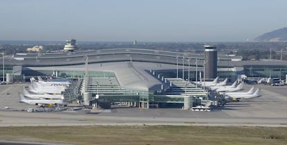 Vista del aeropuerto de Barcelona-El Prat.