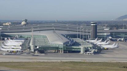 Vista del aeropuerto de Barcelona-El Prat.