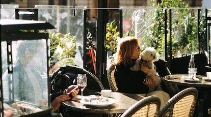 La terrassa del Bar Bosc de Barcelona.