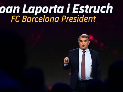 El presidente del FC Barcelona, Joan Laporta.