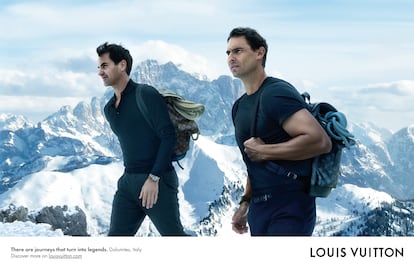 Rafael Nadal y Roger Federer suben las Dolomitas por las lentes de Annie Leibovitz