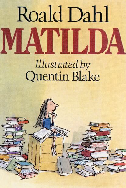 Portada de <i>Matilda</i>, de Roald Dahl, en edición de Jonathan Cape.