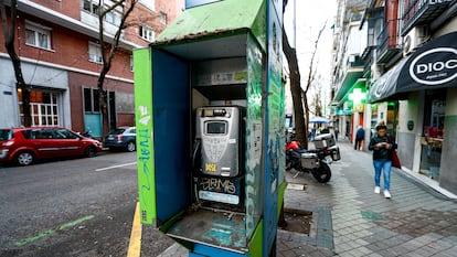 Una cabina telefónica, en una imagen de archivo.