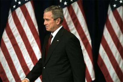 George W. Bush, ayer durante un acto en la Fundación Nacional para la Democracia en Washington.