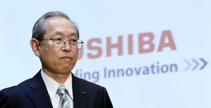 El presidente y director general de Toshiba, Satoshi Tsunakawa.