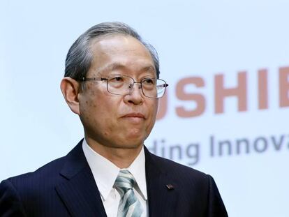 El presidente y director general de Toshiba, Satoshi Tsunakawa.