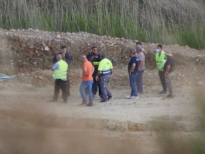 Equipos de rescate durante la búsqueda de Manuel Jesús Moral en Villanueva de la Reina.