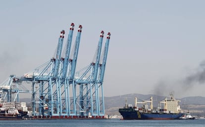 Terminal de contenedores del puerto de Algeciras.