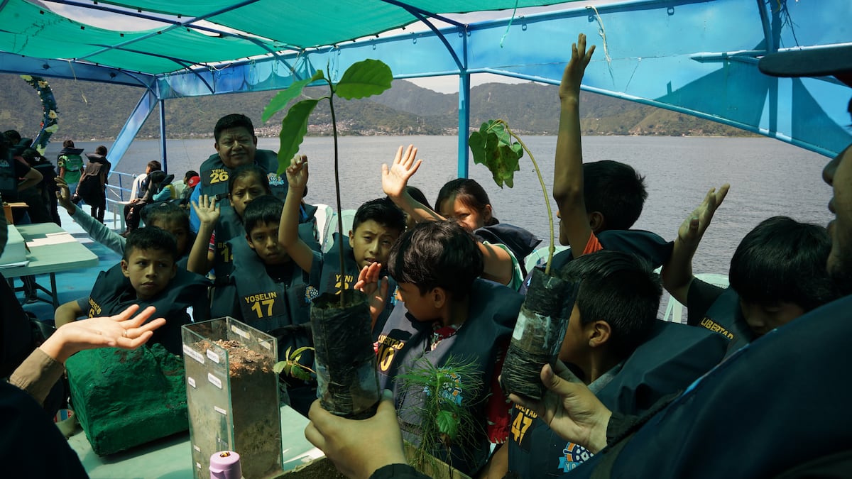 A floating school teaches children how to save Lake Atitlán