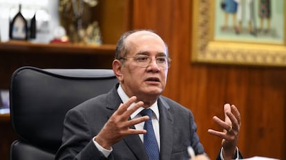 Ministro Gilmar Mendes, em seu gabinete no STF, no dia 15 de outubro de 2019.