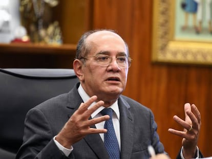 Ministro Gilmar Mendes, em seu gabinete no STF, no dia 15 de outubro de 2019.