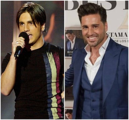 David Bustamante, de 36 años, fue el tercer finalista de la primera edición. Igual que muchos de sus compañeros triunfó con sus primeros discos, pero ha sido su relación con la actriz Paula Echevarría el motivo por el que más ha estado en el foco mediático. El pasado mes de marzo, el cántabro confirmó el divorcio de la actriz —y madre de su hija Daniela, de 10 años— después de 12 años de relación y tras 11 meses mareando a la prensa sobre su separación. Después de unos meses sin levantar cabeza y suspendiendo conciertos, Bustamante ha vuelto a retomar su trayectoria musical y parece que ha encontrado de nuevo el amor en su compañera en el programa 'Bailando con las estrellas', la bailarina Yana Olina.