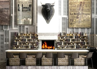 Bull Bar, en Ib&eacute;rica Canary Wharf, uno de los restaurantes de Nacho Manzano en Londres.