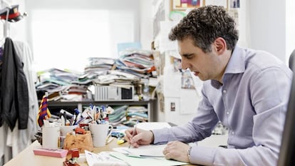 Manel Esteller at his Barcelona office.