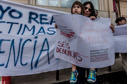 protesta contra la violencia machista en chile