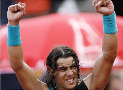 Rafael Nadal celebra el triunfo