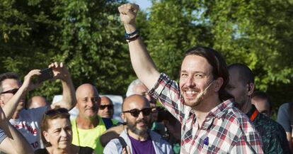 Pablo Iglesias, en Palma de Mallorca, el jueves.