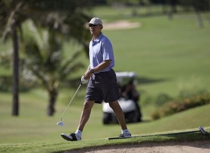 Barack Obama, en Honolulu, el 24 de diciembre.