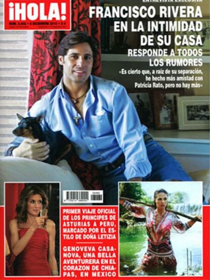 Portada de la revista <i>¡Hola!</i>, del 8 de diciembre de 2010