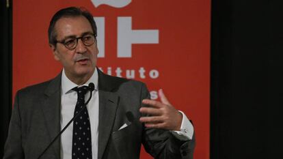 José Francisco Estévez, presidente de la fundación Enrique Ochoa, la semana pasada en el Instituto Cervantes de Nueva York. 